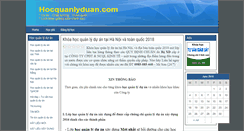 Desktop Screenshot of hocquanlyduan.com